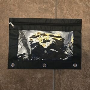 Black Classic Binder Pencil Pouch